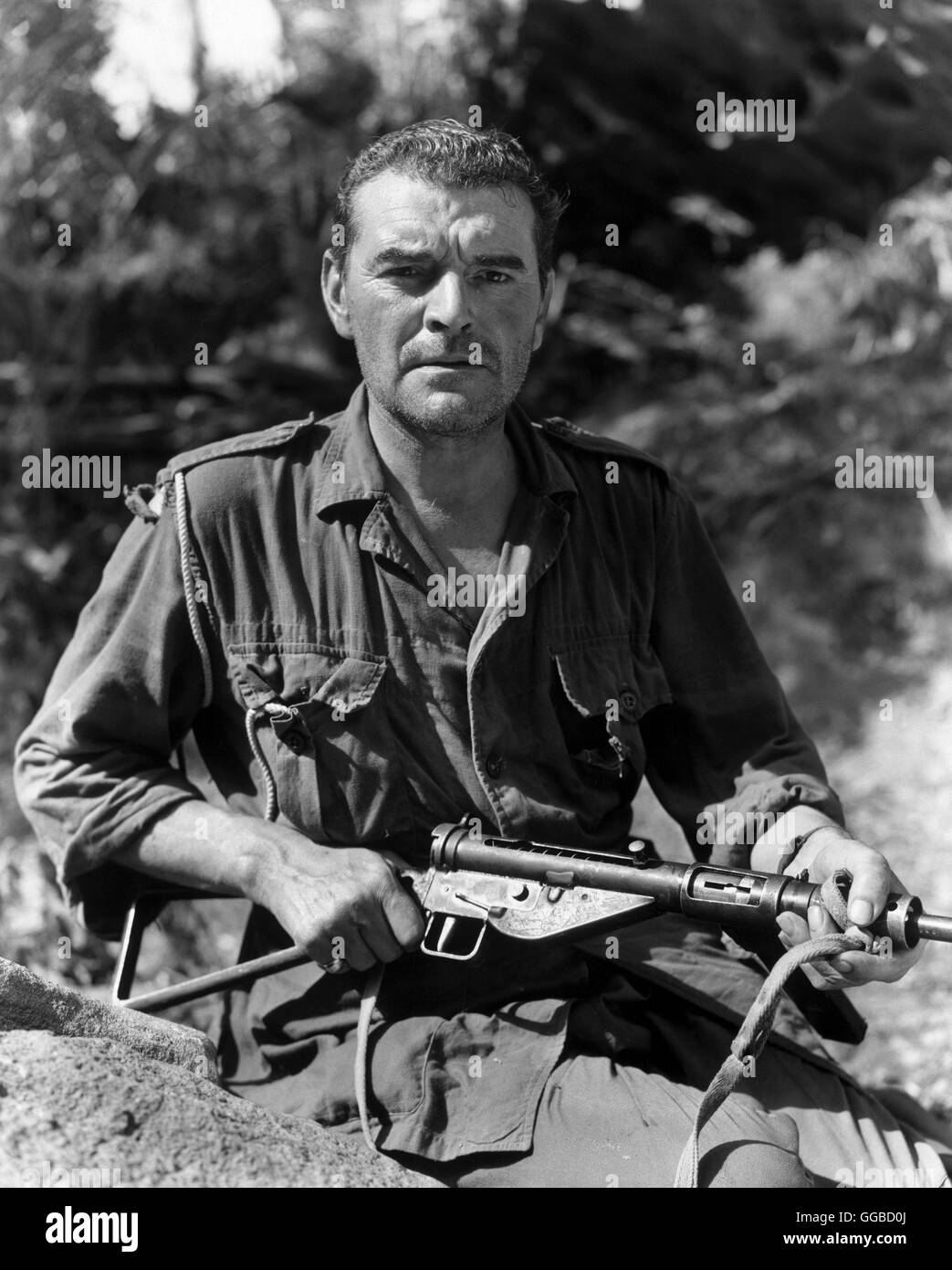 DIE BRüCKE AM KWAI Le Pont de la rivière Kwai GB 1957 David Lean Directeur principal (JACK HAWKINS) Régie : David Lean aka. Le pont sur la Rivière Kwai Banque D'Images