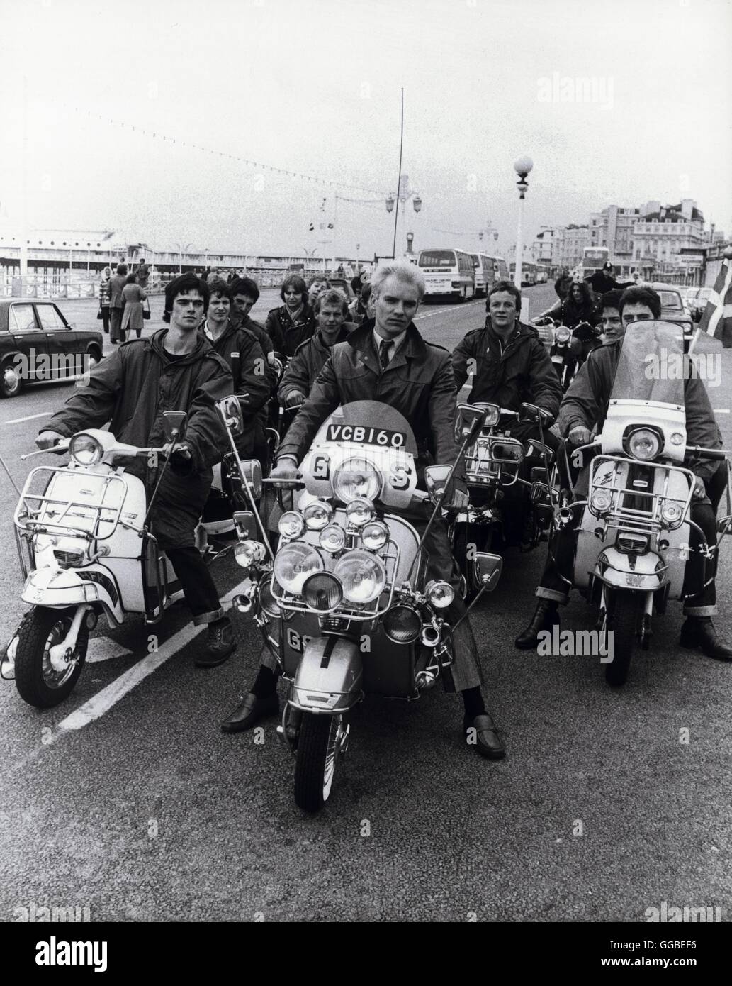 Franc Roddam QUADROPHENIA UK 1979 Ace (STING, Centre) est le chef de l 'Mods'. Regie : Franc Roddam Banque D'Images