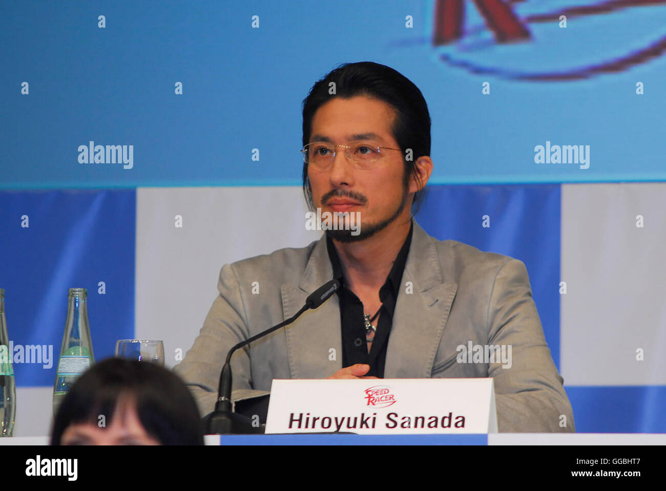 HIROYUKI SANADA, Speed Racer, conférence de presse à Berlin (31 mai 2007) Régie : Andy Wachowski, Larry Wachowski Banque D'Images