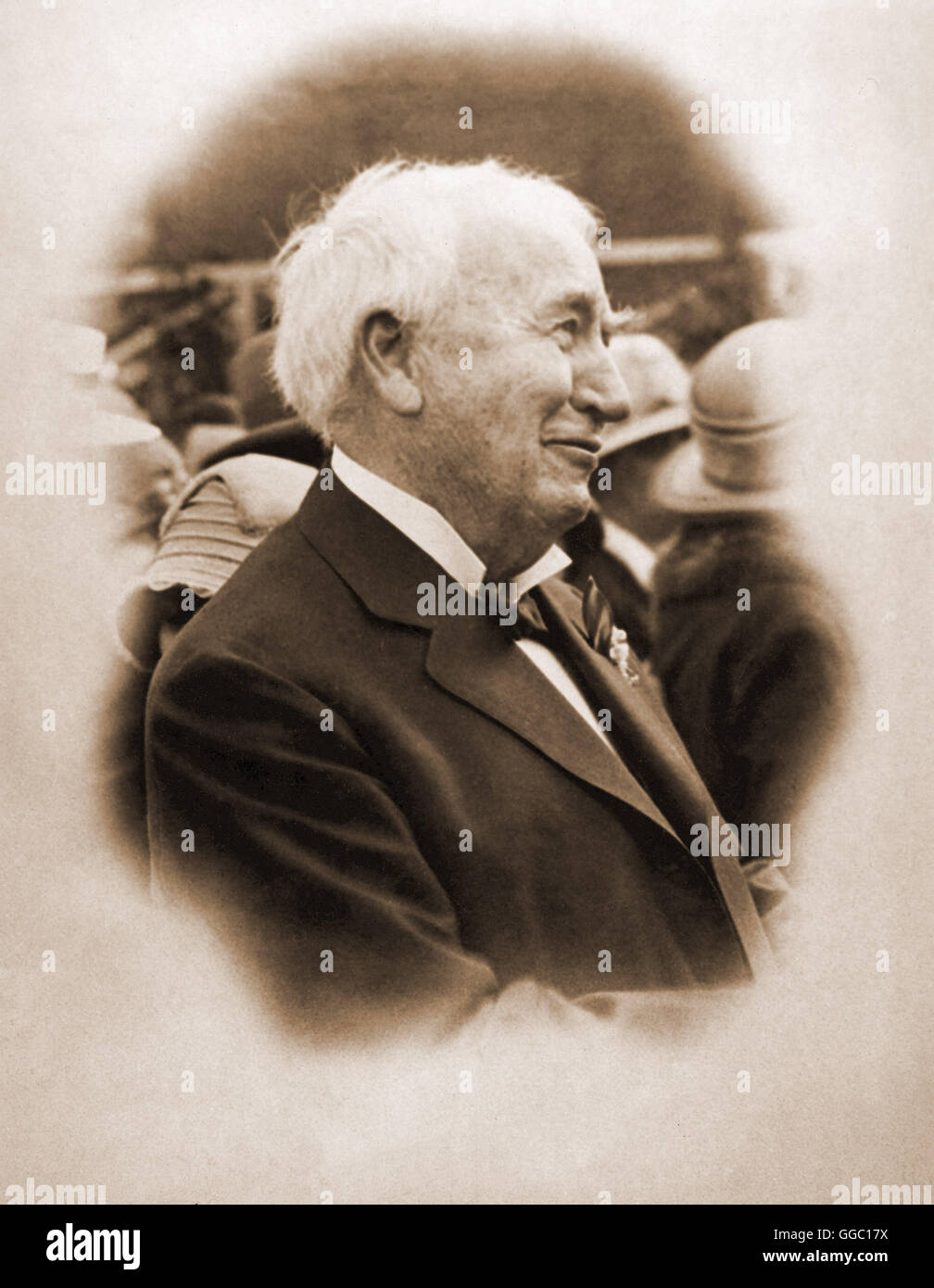 Portrait de Thomas Alva Edison Banque D'Images