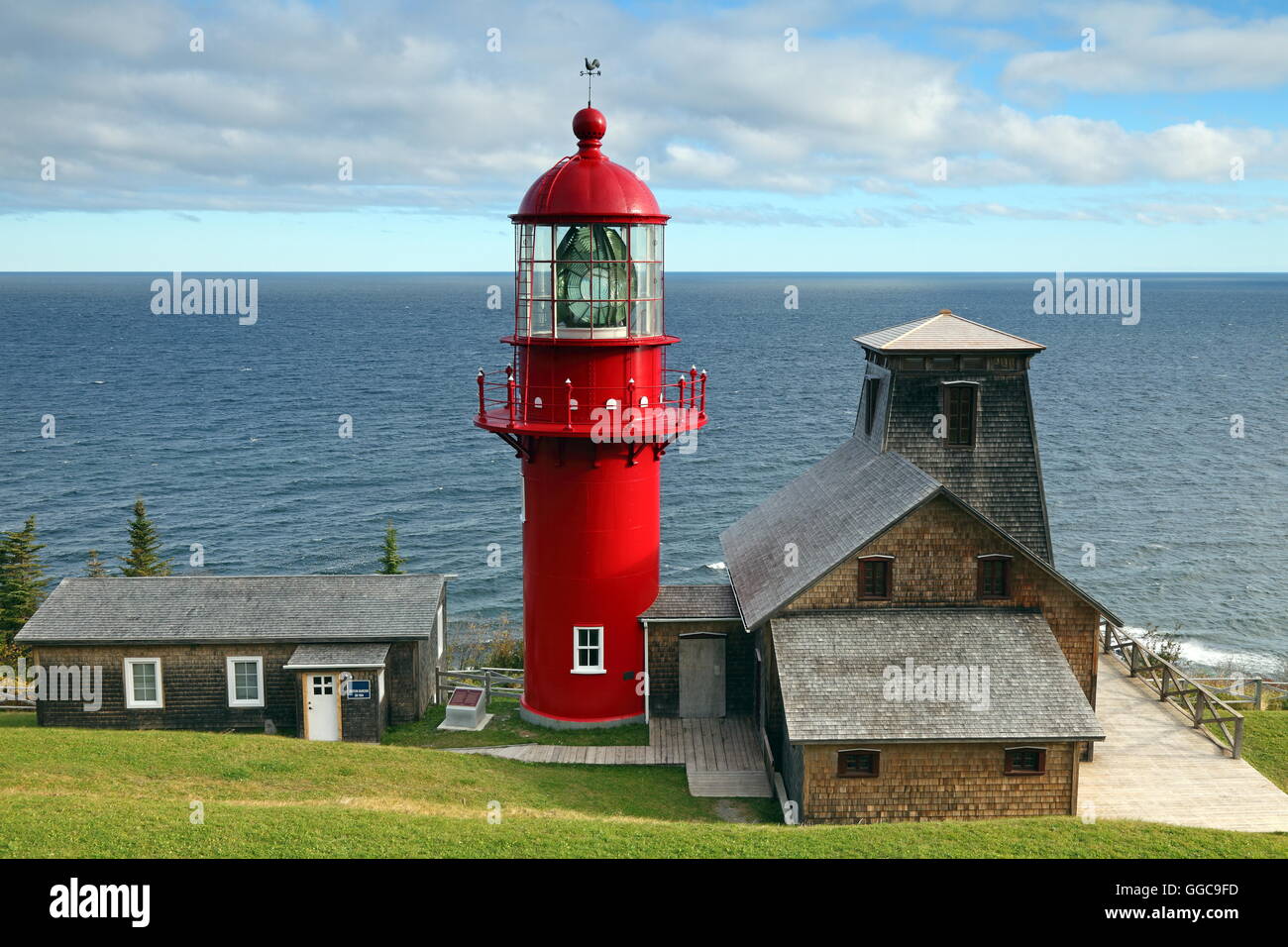 Géographie / Voyages, Canada, Québec, l Anse-à-Valleau, point une renommée de la lumière (1907), L'Anse-à-Valleau, Additional-Rights Clearance-Info-Not-Available- Banque D'Images