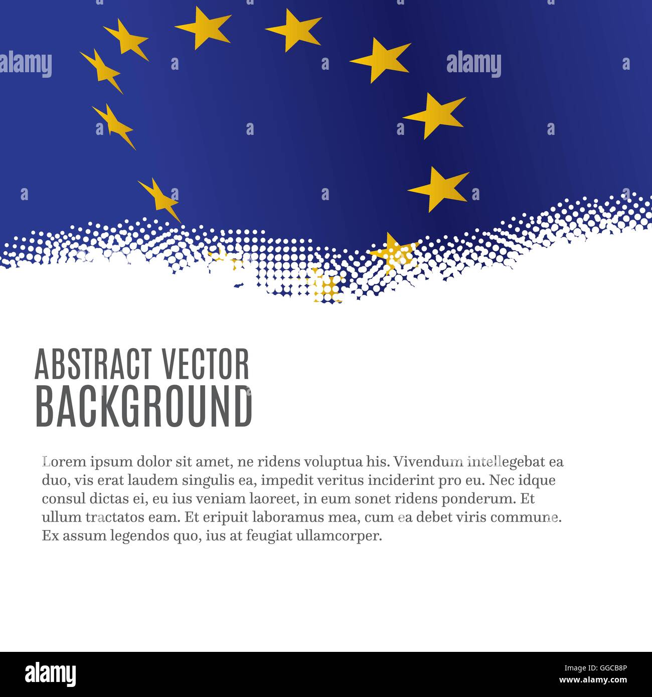 Vector background avec drapeau de l'Union européenne Illustration de Vecteur