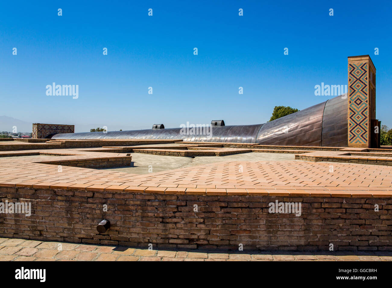Géographie / billet, l'Ouzbékistan, Samarkand, Ulugh Beg, observatoire construit 1424, 1428, vue extérieure, Additional-Rights Clearance-Info-Not-Available- Banque D'Images