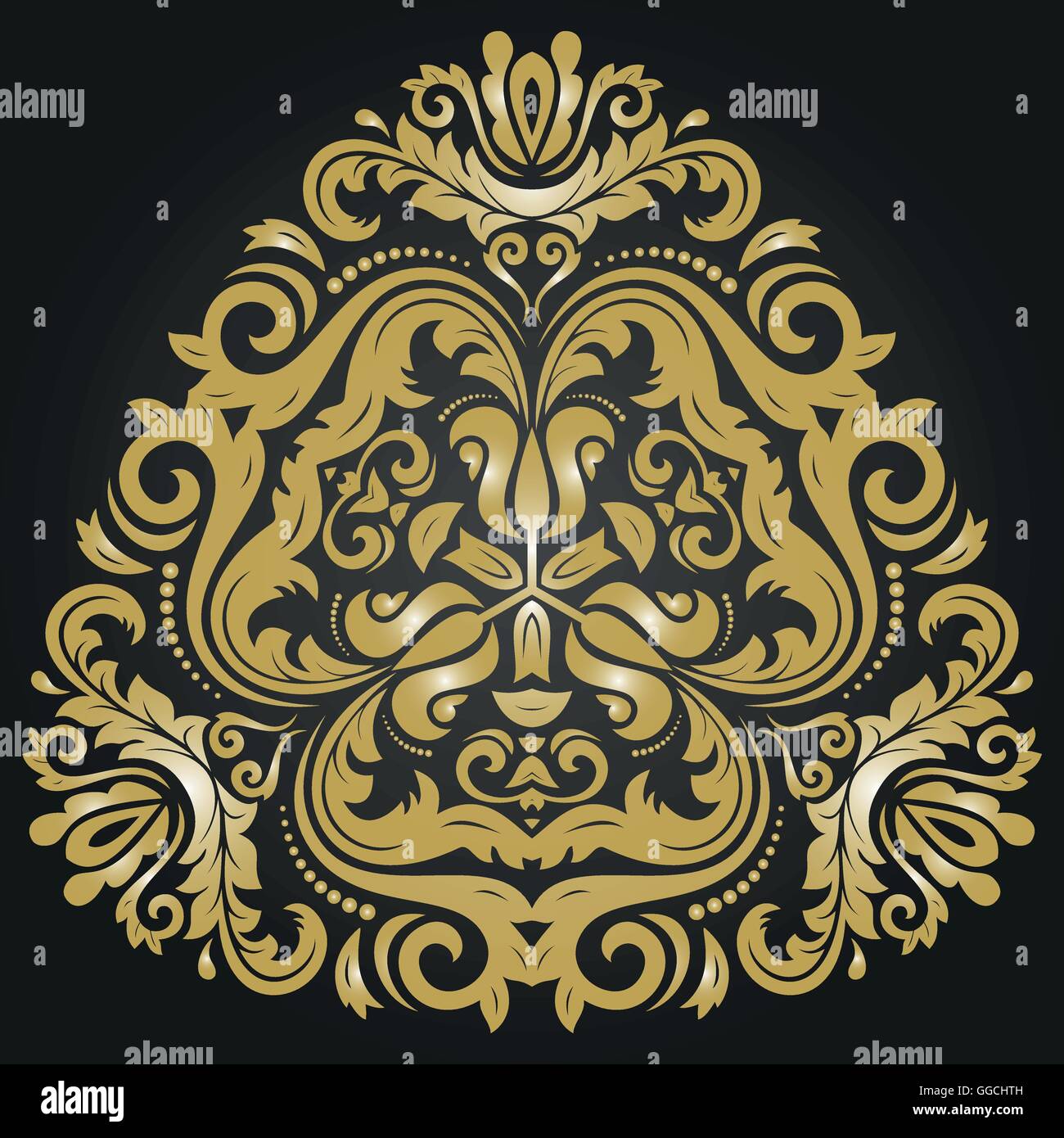 Résumé Motif Vecteur Oriental Illustration de Vecteur