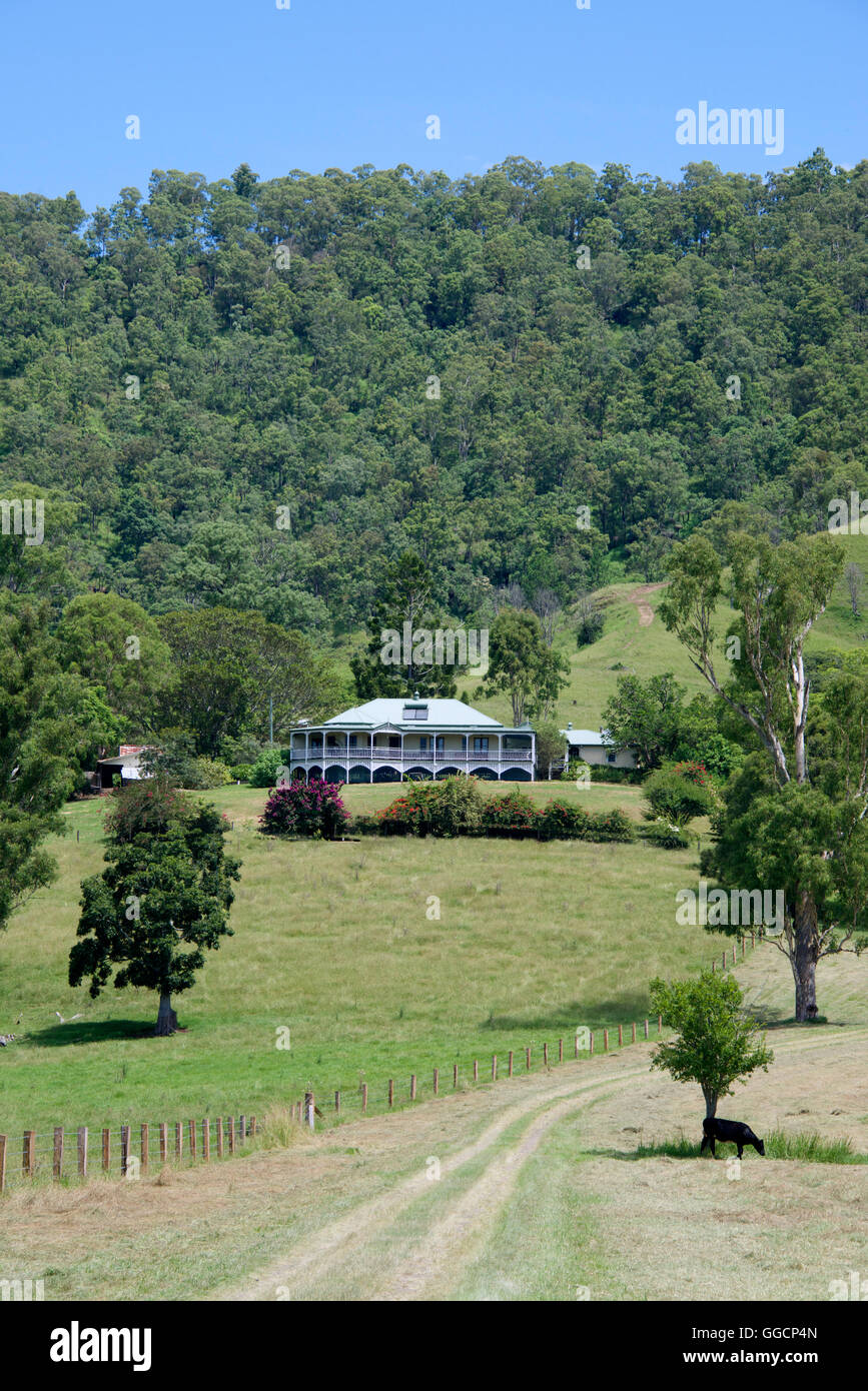 Belle grande maison de campagne , Australie Banque D'Images