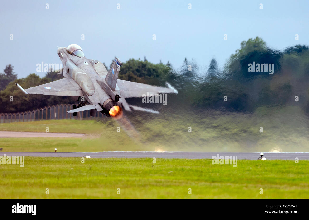 F-16C Fighting Falcon de l'Armée de l'air Hellanic au Royal International Air Tattoo 2016 Banque D'Images