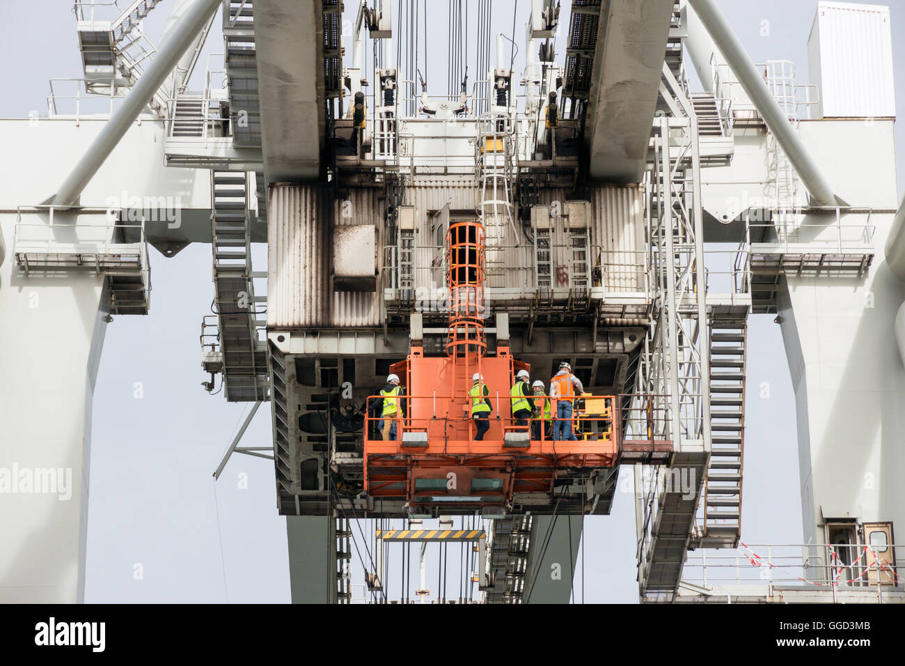 Grue à portique Banque D'Images