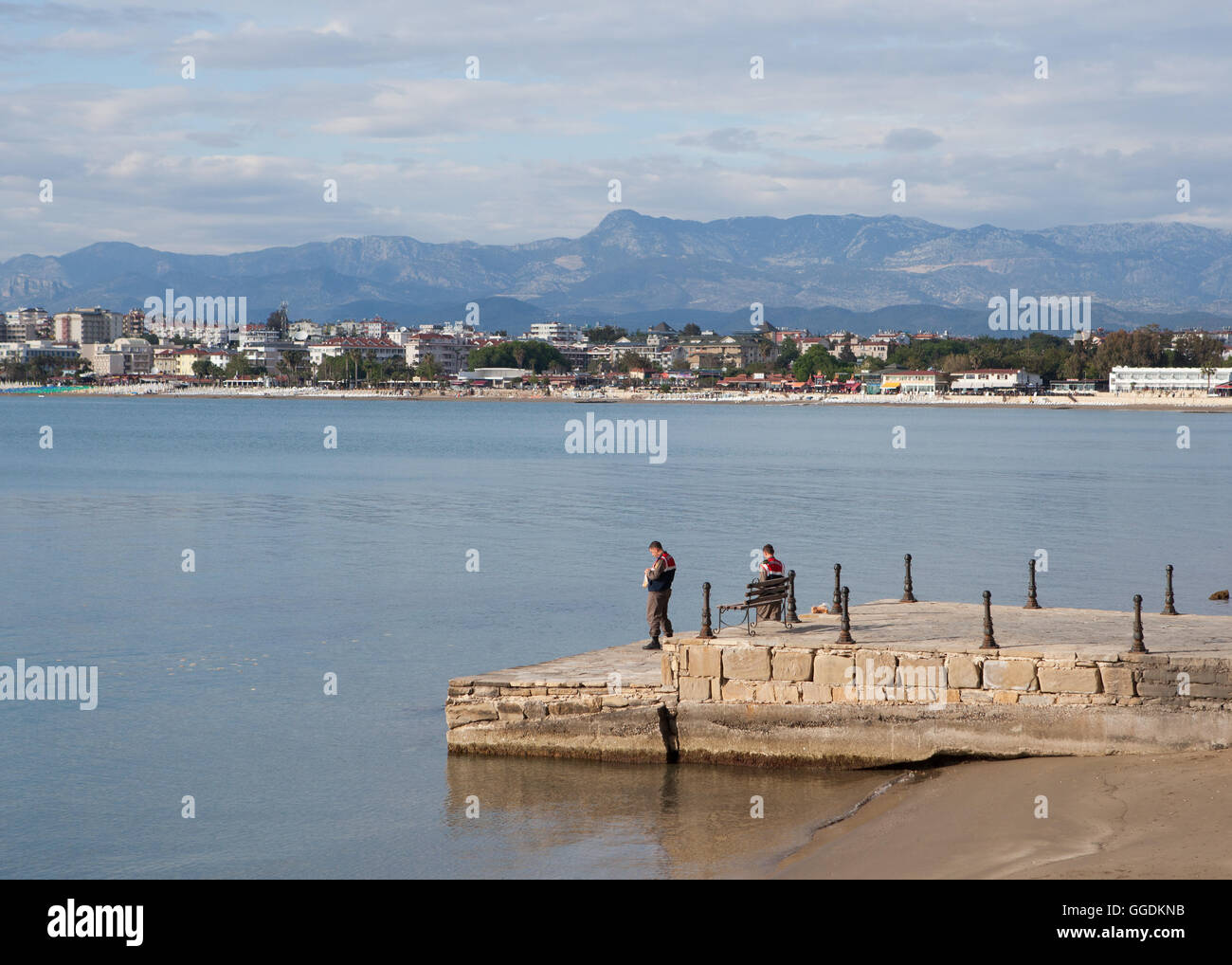 Vue sur la baie d'Antalya,Turquie,Côté Banque D'Images