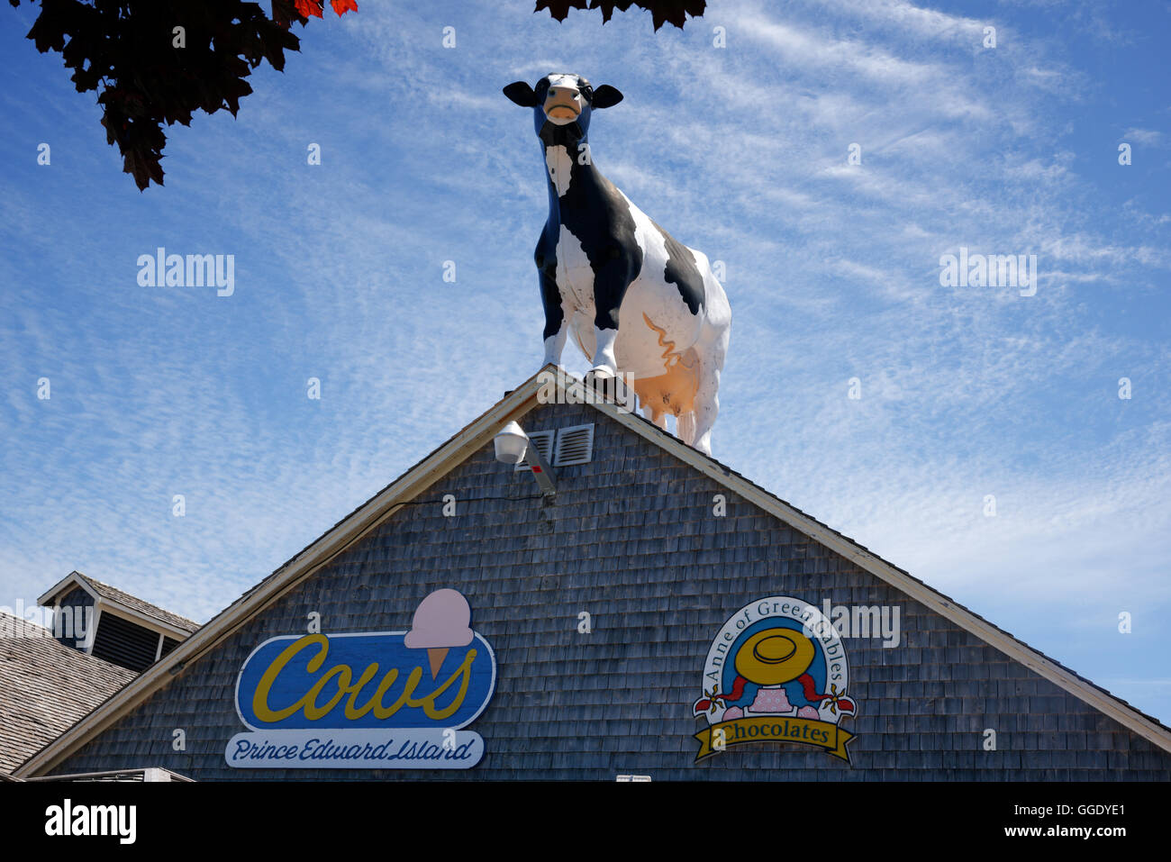 Cow's Ice Cream Shop à Cavendish, Prince Edward Island, Canada Banque D'Images