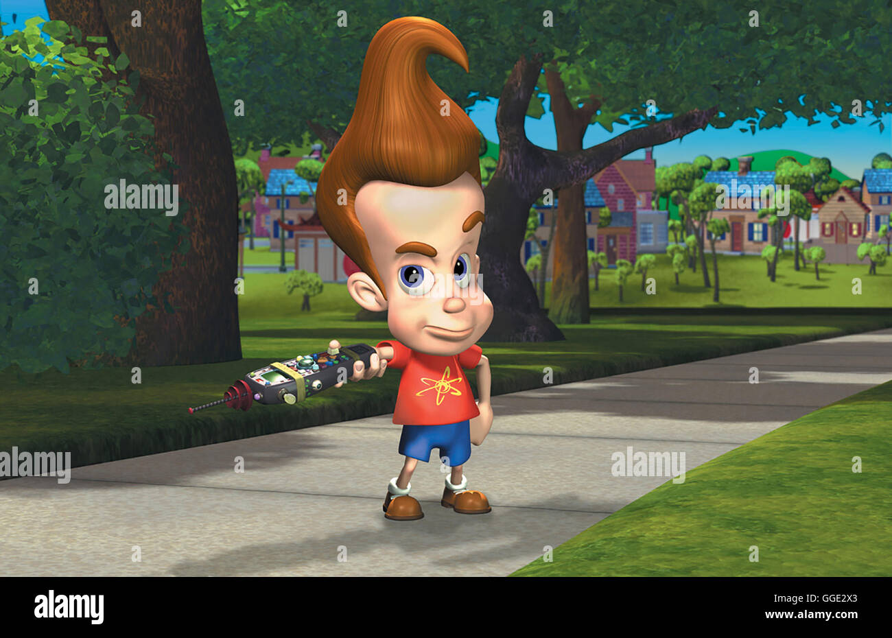 Faire de "JIMMY NEUTRON' / USA / zehnjährige 2001 Das Genie Jimmy Neutron rettet seine Heimatstadt Retroville vor den Klauen diebischer Ausserirdischer... Banque D'Images