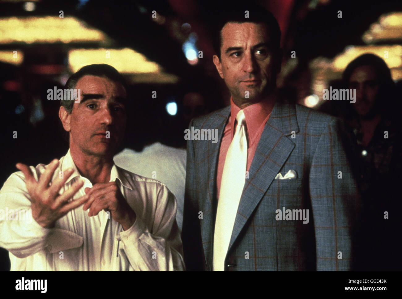 CASINO / Casino USA 1995 / Martin Scorsese réalisateur Martin Scorsese mit Hauptdarsteller Robert De Niro, während der Dreharbeiten zu "Casino", 1995. Regie : Martin Scorsese aka. Casino Banque D'Images