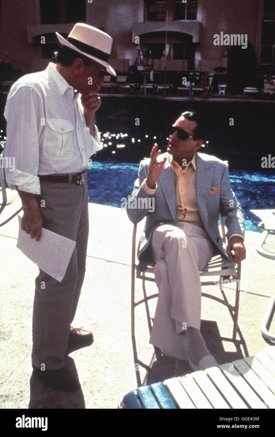 CASINO / Casino USA 1995 / Martin Scorsese réalisateur Martin Scorsese mit Hauptdarsteller Robert De Niro, während der Dreharbeiten zu "Casino", 1995. Regie : Martin Scorsese aka. Casino Banque D'Images