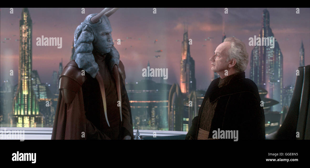 STAR WARS : Episode II - DER ANGRIFF KLONKRIEGER / Star Wars : Episode II - l'Attaque des Clones USA 2002 / George Lucas Senat Regie : George Lucas aka. Star Wars : Episode II - l'Attaque des Clones Banque D'Images