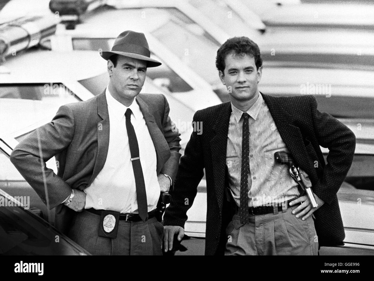 BULLEN SCHLAPPE BEIßEN nicht / USA Dragnet 1987 / Tom Mankiewicz Voir Dan AYKROYD mit Joe (vendredi) et Tom Hanks (Pep Streebek). Regie : Tom Mankiewicz aka. Rets Banque D'Images