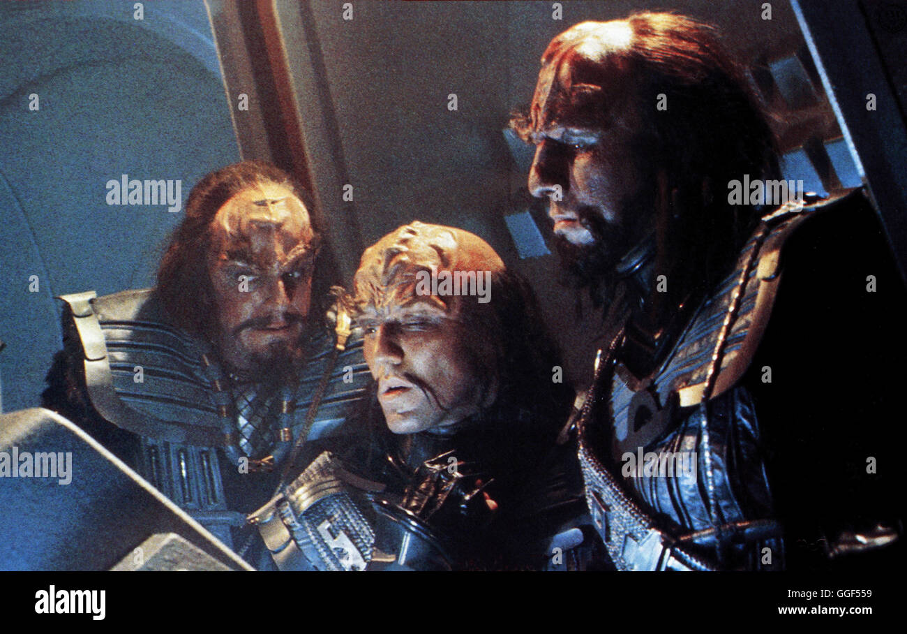 STAR TREK III - Auf der Suche nach M. Spock / Star Trek III - La recherche de Spock USA 1984 / Leonard Nimoy Filmszene mit Christopher Lloyd (Mitte) Klingonen-Kommandant als Kruge dans 'Star Trek III - Auf der Suche nach M. Spock', 1984./ Regie : Leonard Nimoy aka. Star Trek III - La recherche de Spock Banque D'Images
