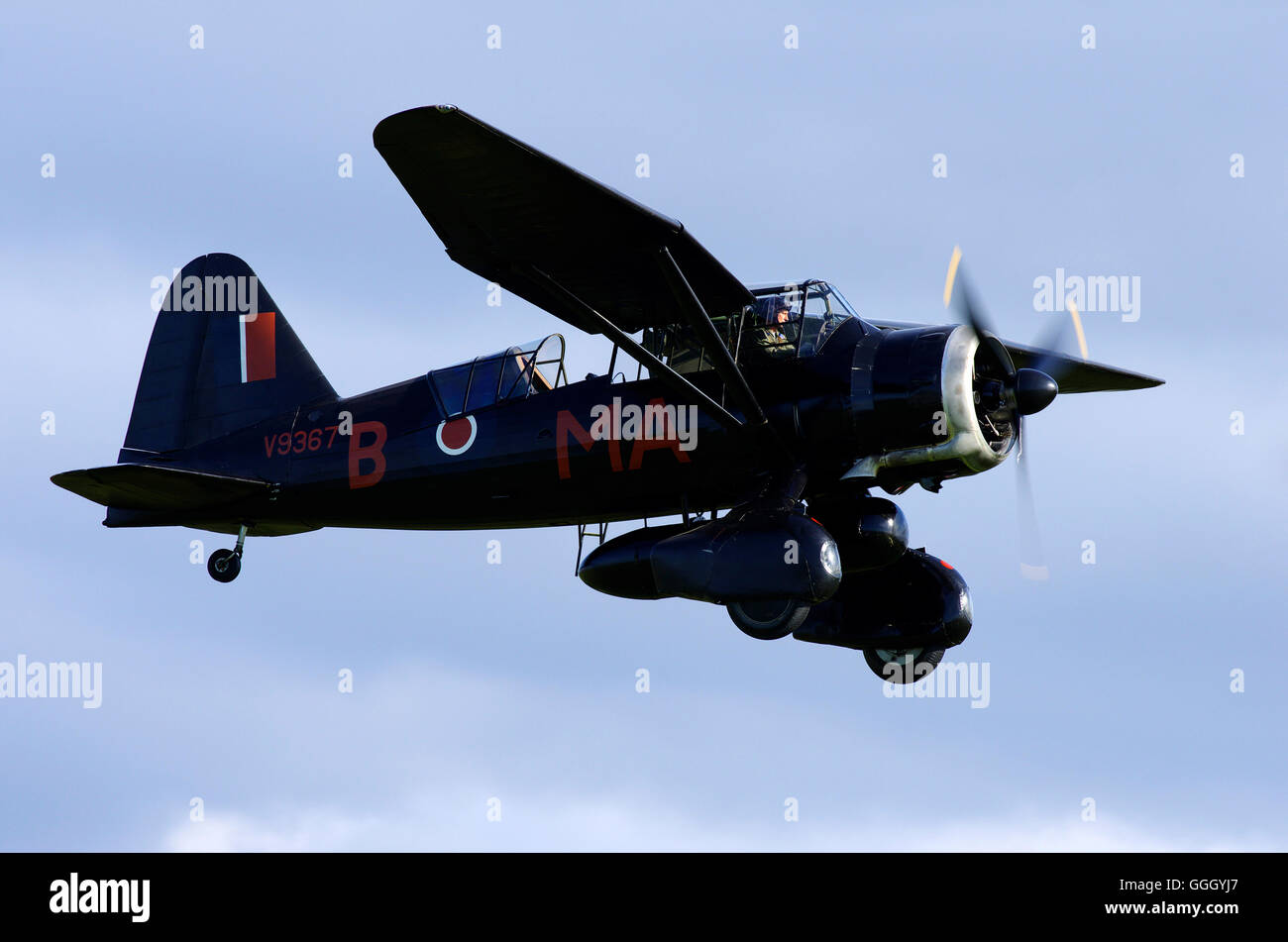 Shuttleworth Collection Westland Lysander V9552, à Old Warden Banque D'Images