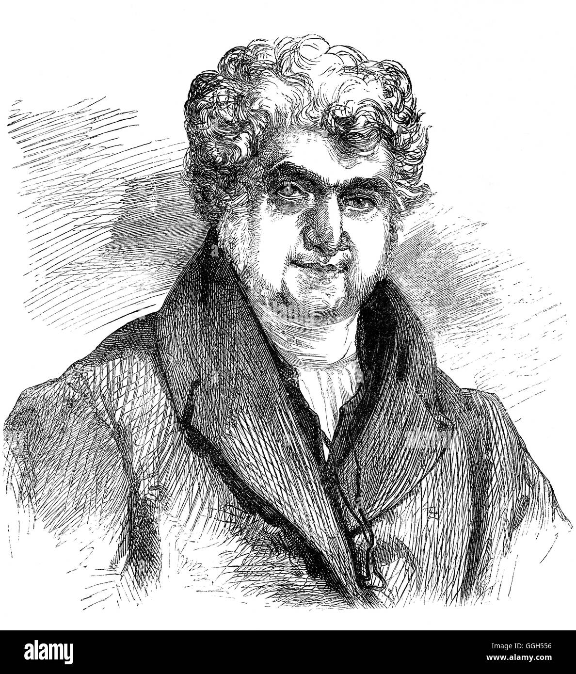 Le révérend William Jay (1769 - 1853) était un divin non-conformiste considéré comme l'un des plus éminents prédicateurs congrégationaliste de Régence anglaise l'Angleterre ; l'un des premiers congrégationalistes indépendants ou d'articuler le Grand Réveil ou renouveau religieux défendue par George Whitfield et John Wesley. Banque D'Images