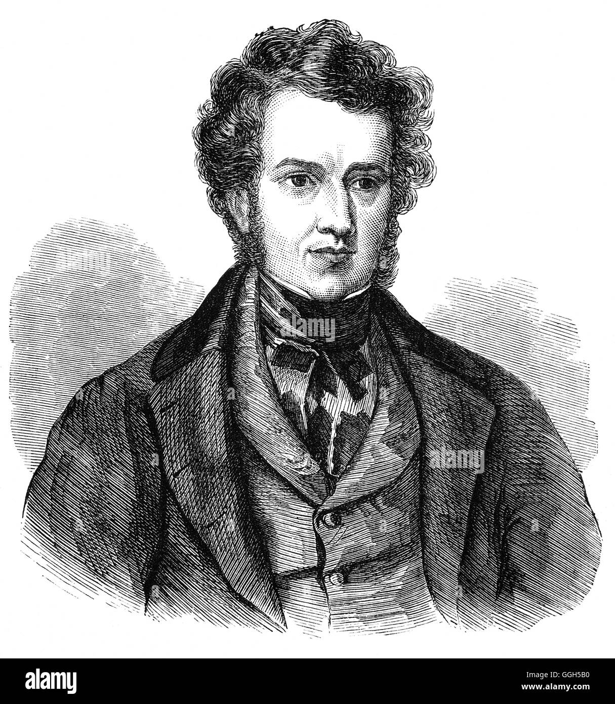 George Wilson (1808-1870) était un activiste politique, a été élu président de la Ligue et Anti-Cornlaw occupé ce poste jusqu'à l'abrogation des lois sur les céréales, de février 1846. Banque D'Images