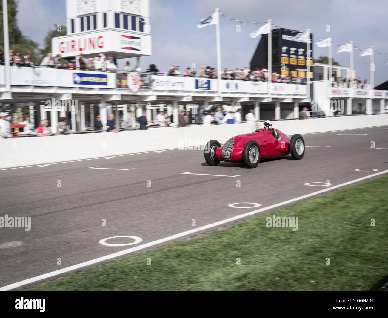 1938 Alfa Romeo 2991 cc 308C, 72e réunion, les membres de sport de course, Voiture classique, Goodwood, Chichester, Sussex, Angleterre, Grande Brit Banque D'Images