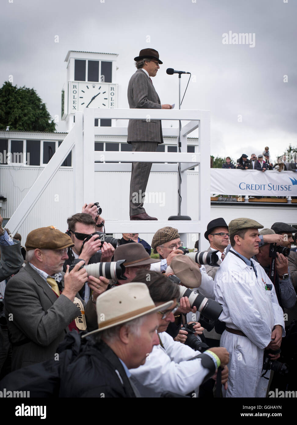 Charles Gordon-Lennox, comte de March et Kinrara, Goodwood Revival, course, voiture course, voiture classique, Chichester, Sussex, Banque D'Images