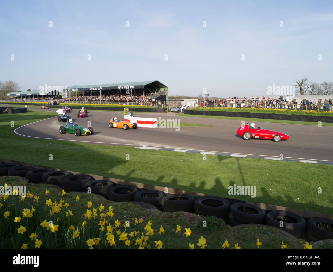 Threlfall Cup, 1958-1960 Formule Junior à moteur avant les voitures de course, 72e réunion des membres, course, voiture course, voiture classique, chiche Banque D'Images