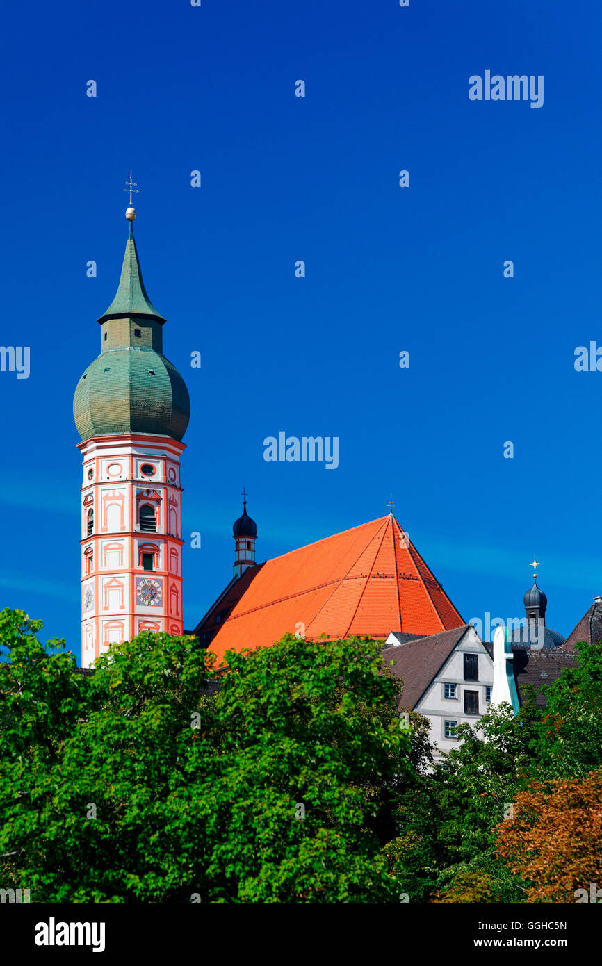 Andechs Abbaye, Haute-Bavière, Bavière, Allemagne Banque D'Images