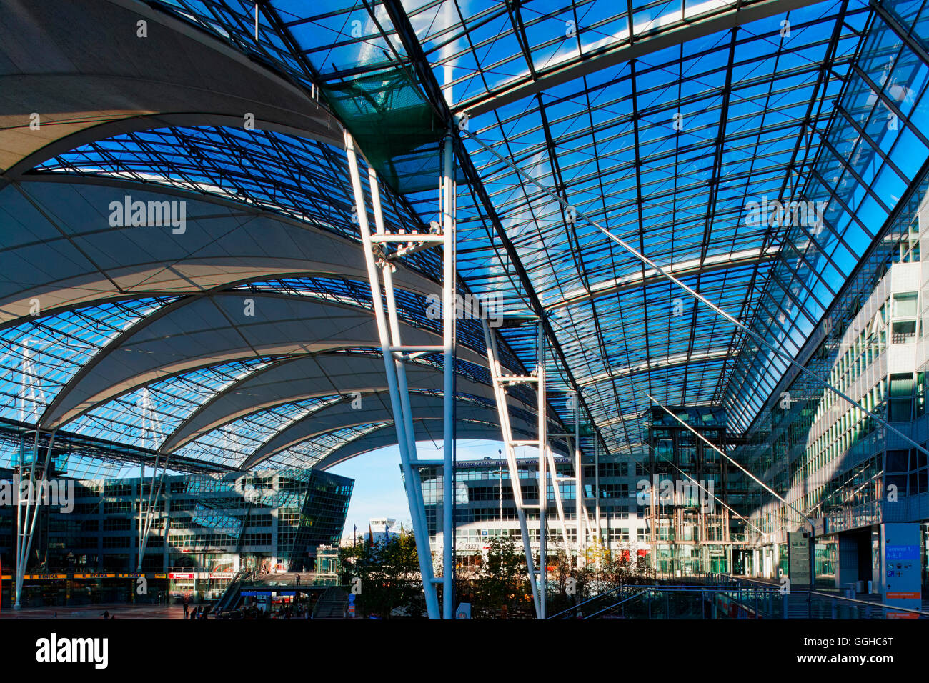 Franz-Josef-Strauss-Airport, Munich, Haute-Bavière, Bavière, Allemagne Banque D'Images