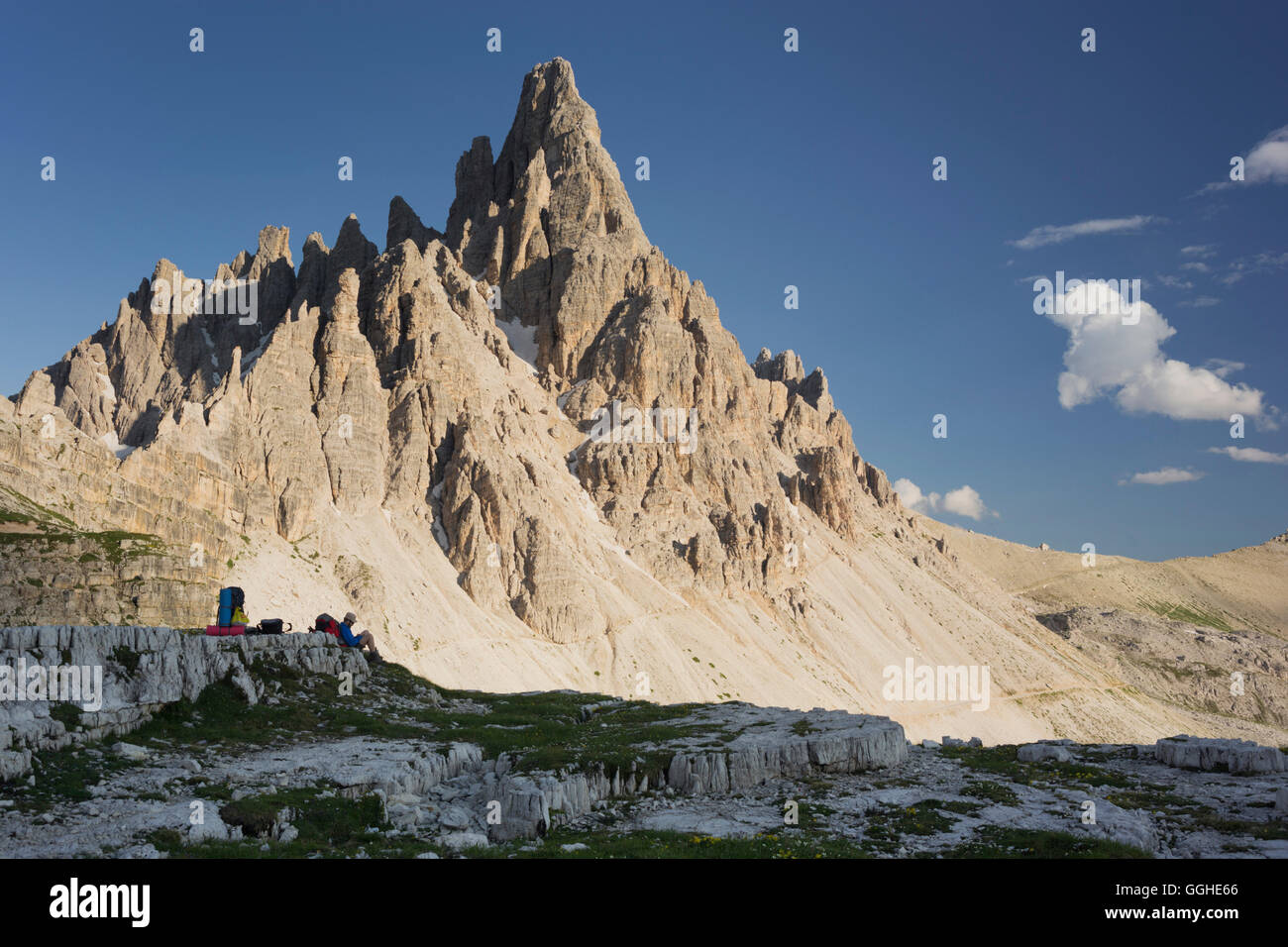 Paternkofel, Tyrol du Sud, Dolomites, Italie Banque D'Images