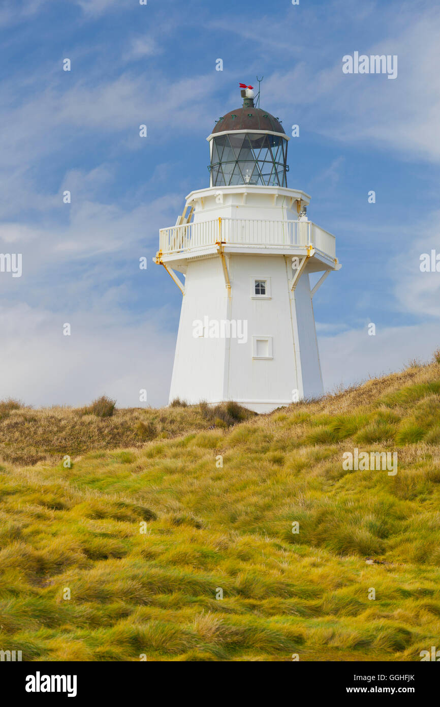 Waipapa phare, Southland, Catlins, île du Sud, Nouvelle-Zélande Banque D'Images