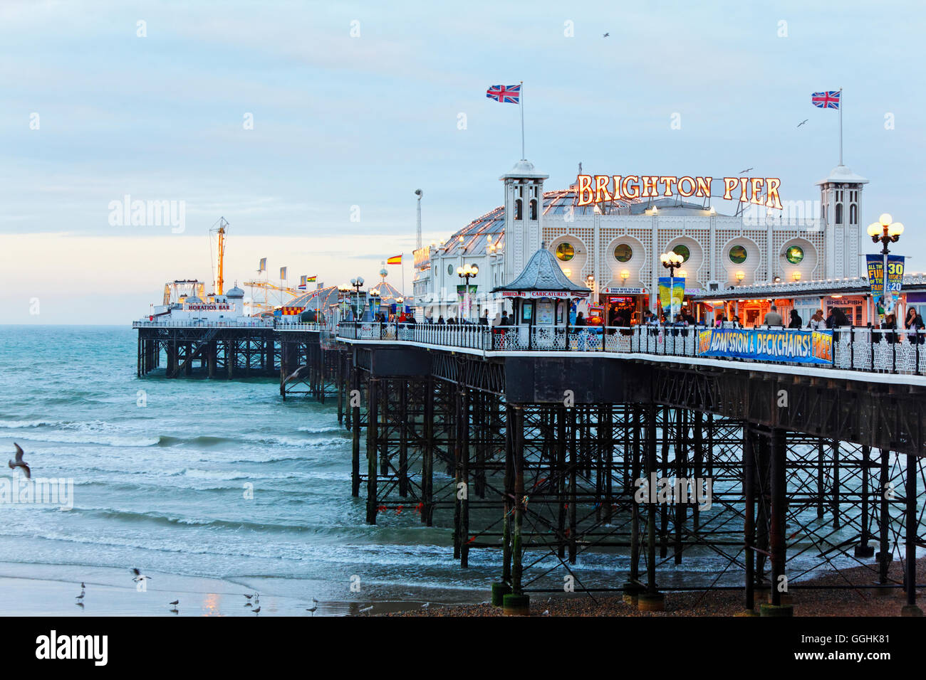 La jetée de Brighton, Brighton, East Sussex, Angleterre, Grande-Bretagne Banque D'Images