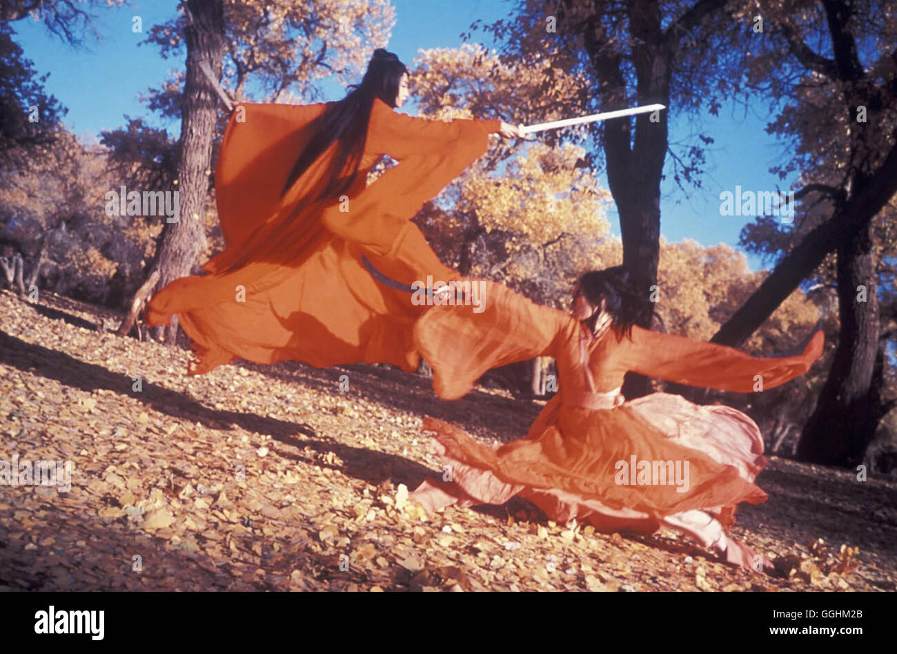 HERO Hero / CH 2002 / Zhang Yimou lune (Zhang Ziyi), battant la neige (Maggie Cheung MAN-YUK) Régie : Zhang Yimou aka. Hero Banque D'Images