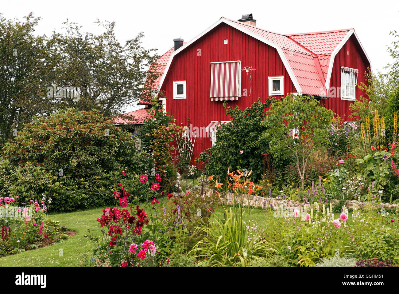 Jardin de la maison Banque de photographies et d’images à haute