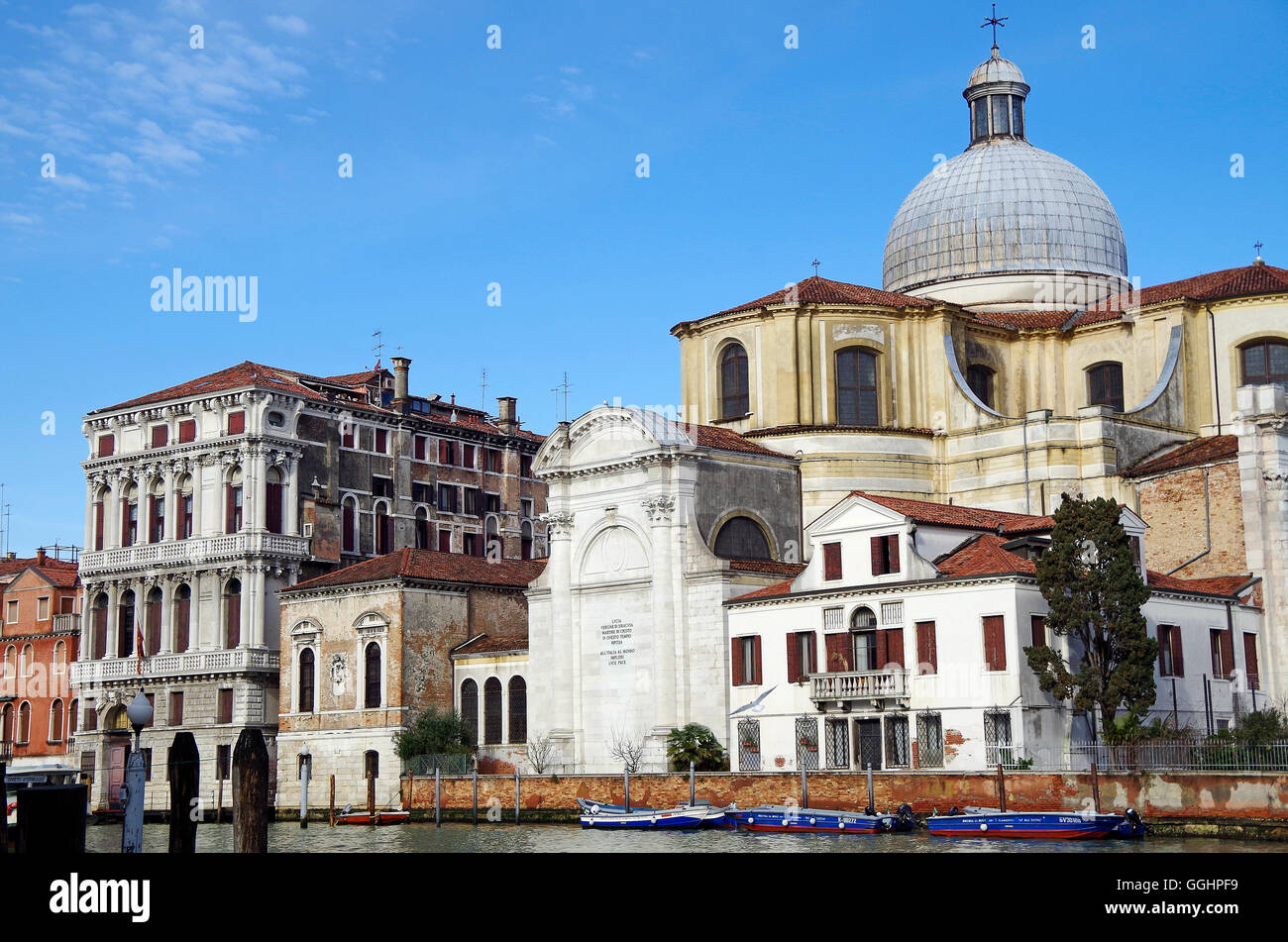 Venise Italie Palazzo Flangini, église de S Geremia Banque D'Images