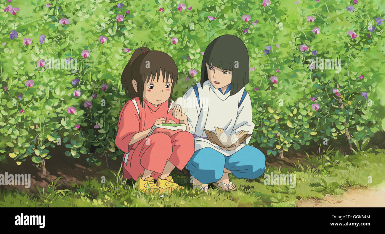 Chihiros Reise Ins Zauberland Chihiro And Haku CHIHIROS REISE INS ZAUBERLAND / Spirited Away JP 2003 / Hayao Miyazaki