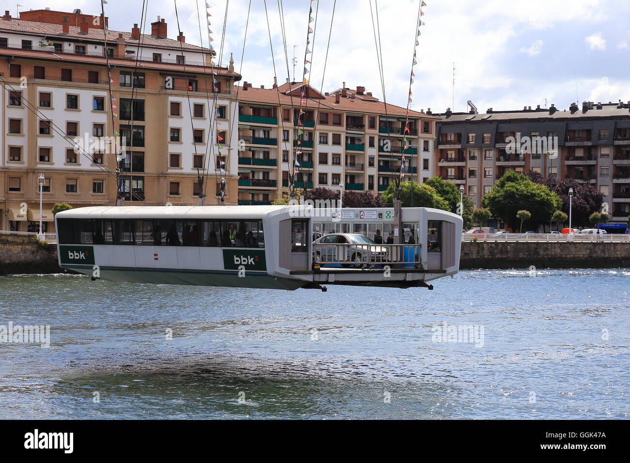 Ferry à Portugalete, Espagne, comté de Basque Banque D'Images