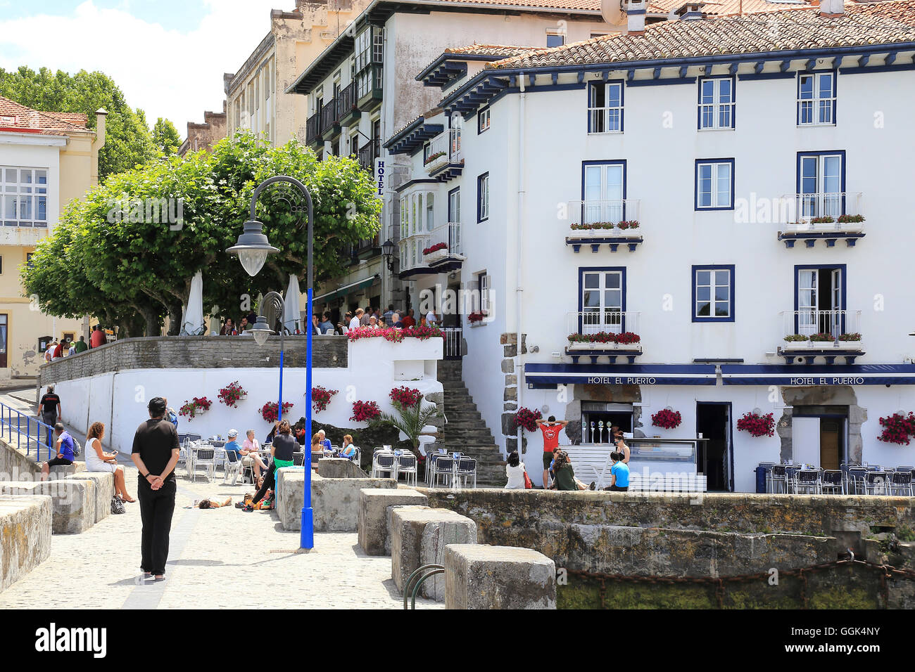 Port de Mundaka, Espagne, comté de Basque Banque D'Images