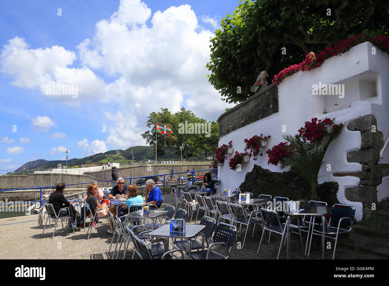 La ville de Mundaka, Espagne, comté de Basque Banque D'Images