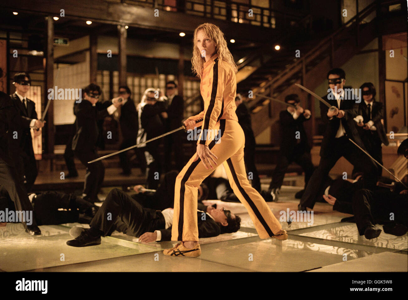 KILL BILL Volume I / USA 2003 / Quentin Tarantino Voir mit la mariée alias Black Mamba (Uma Thurman) Régie : Quentin Tarantino aka. Volume I Banque D'Images