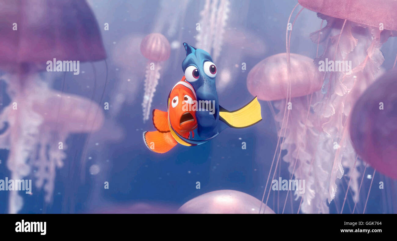 FINDET Nemo Finding Nemo / USA 2003 / Lee Unkrich, Andrew Stanton Marlin Dorie und Regie : Lee Unkrich, Andrew Stanton aka. Le monde de Nemo Banque D'Images