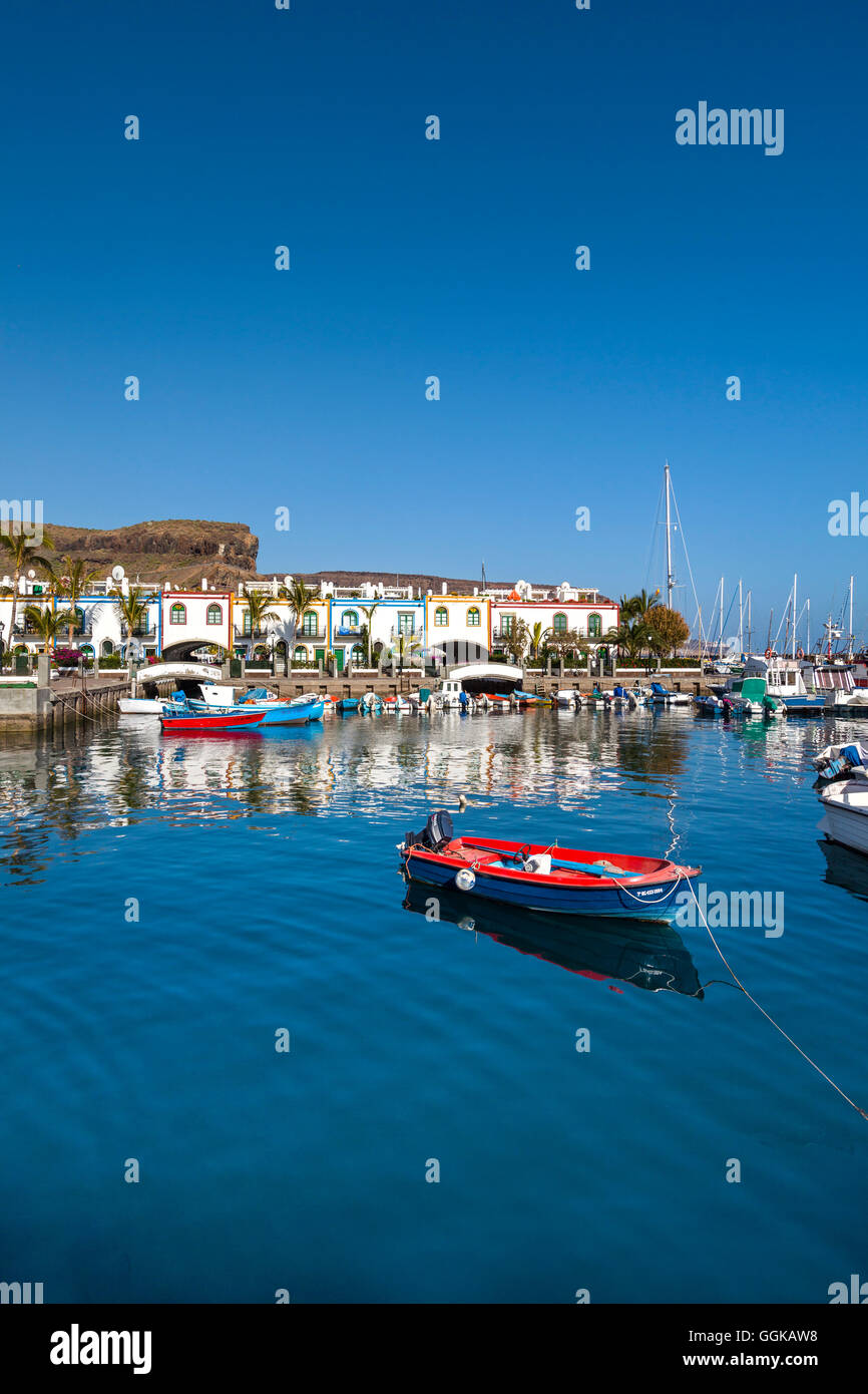 Port de Puerto de Mogan, Grande Canarie, Îles Canaries, Espagne Banque D'Images