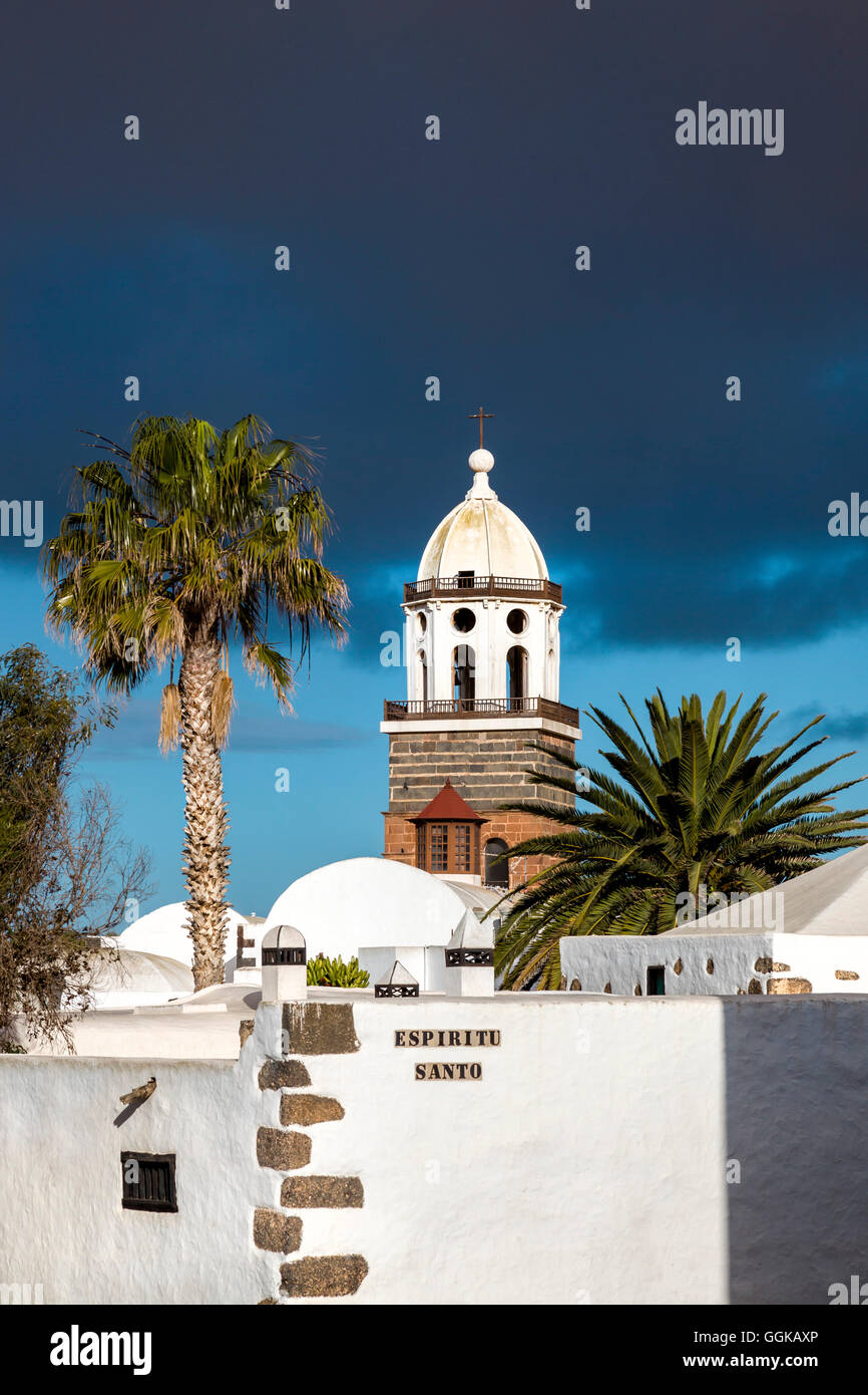 Église Nuestra Señora de Guadalupe, Teguise, Lanzarote, îles Canaries, Espagne Banque D'Images