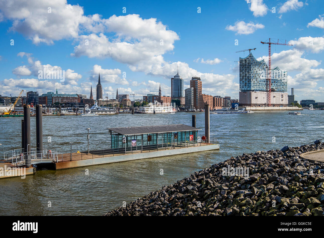 La Philharmonie de l'Elbe, Hambourg, Allemagne Banque D'Images