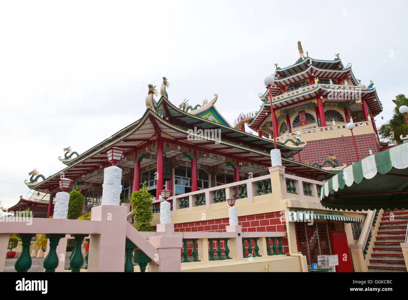 Temple taoïste à Cebu City, île de Cebu, Philippines, Asie, Visayas-Islands Banque D'Images