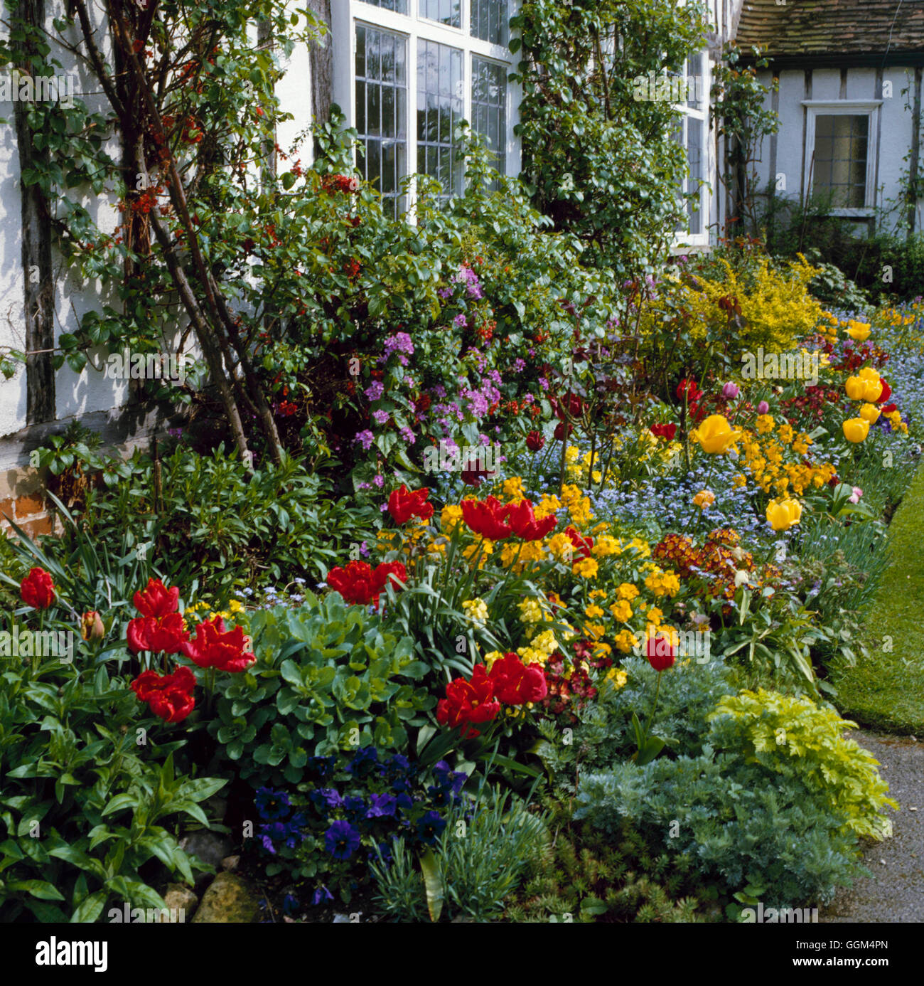 Jardin de printemps - CALENDRIER DROITS VENDUS 2001 SBG047723 Banque D'Images