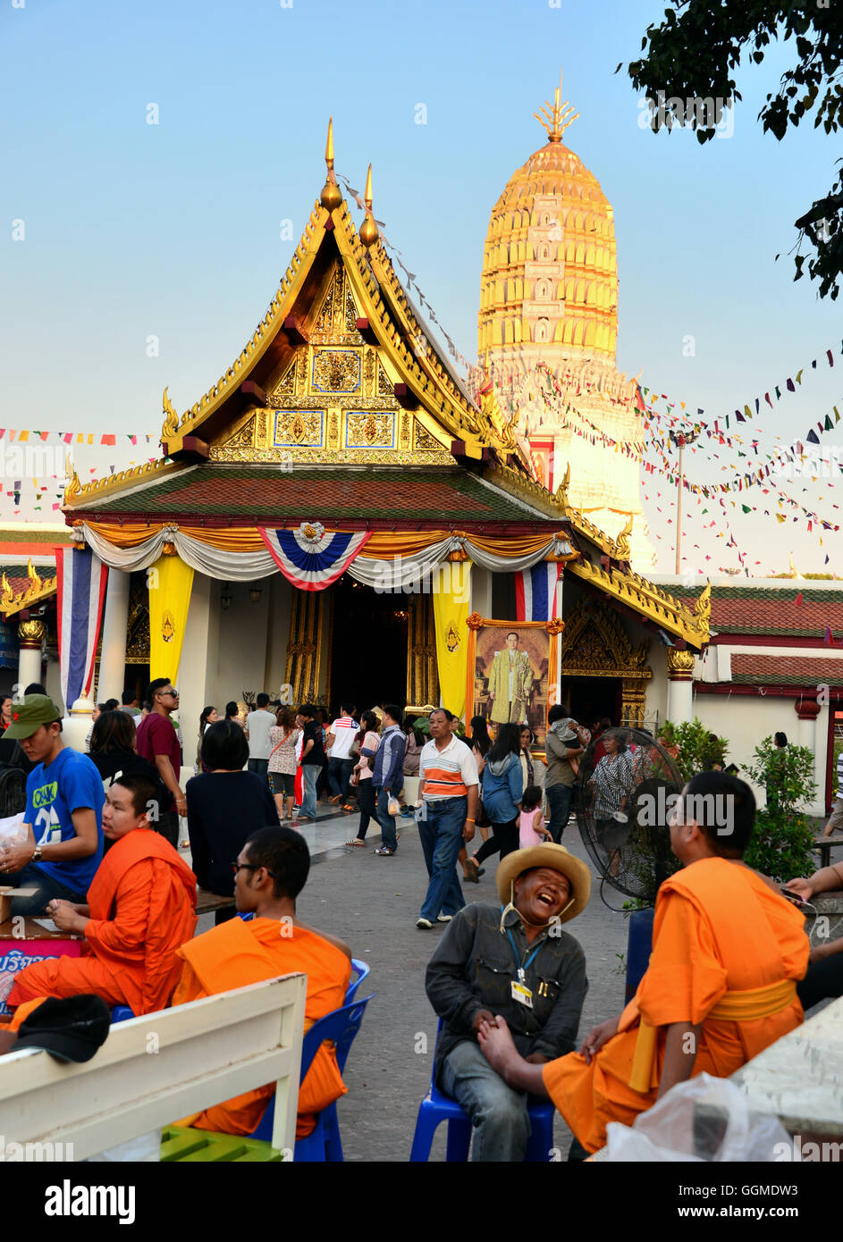 Wat Phra Sri Rattana Mahathat, Phitsanulok, Thaïlande Banque D'Images