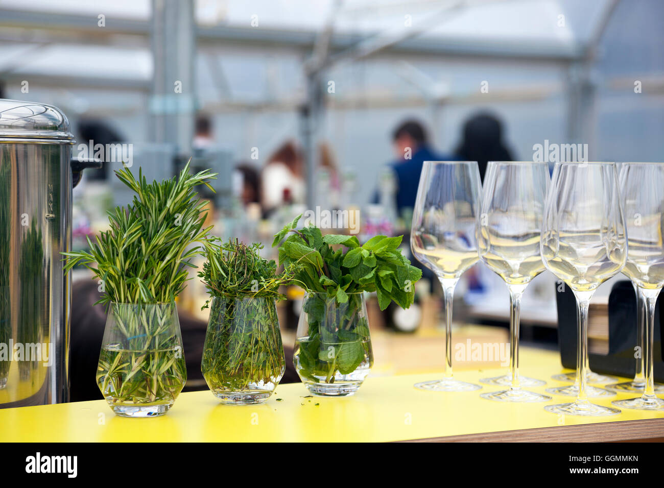 30 juillet 2016 - Farmopolis à la jetée, à Greenwich Peninsula displaying a fait plus de fleurs et plantes à partir de la Chelsea Flower Show Banque D'Images