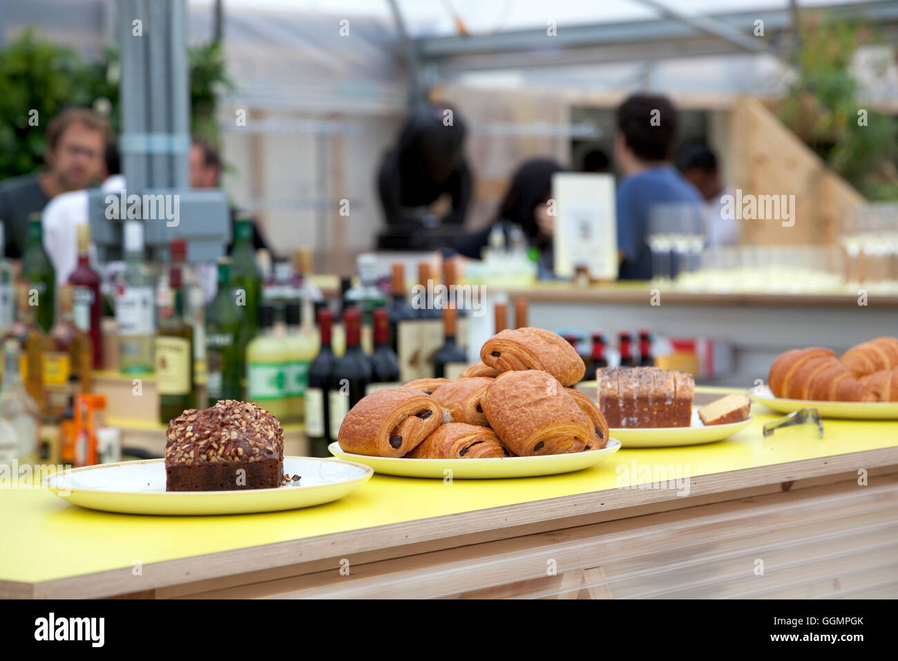 30 juillet 2016 - Farmopolis à la jetée, à Greenwich Peninsula displaying a fait plus de fleurs et plantes à partir de la Chelsea Flower Show Banque D'Images