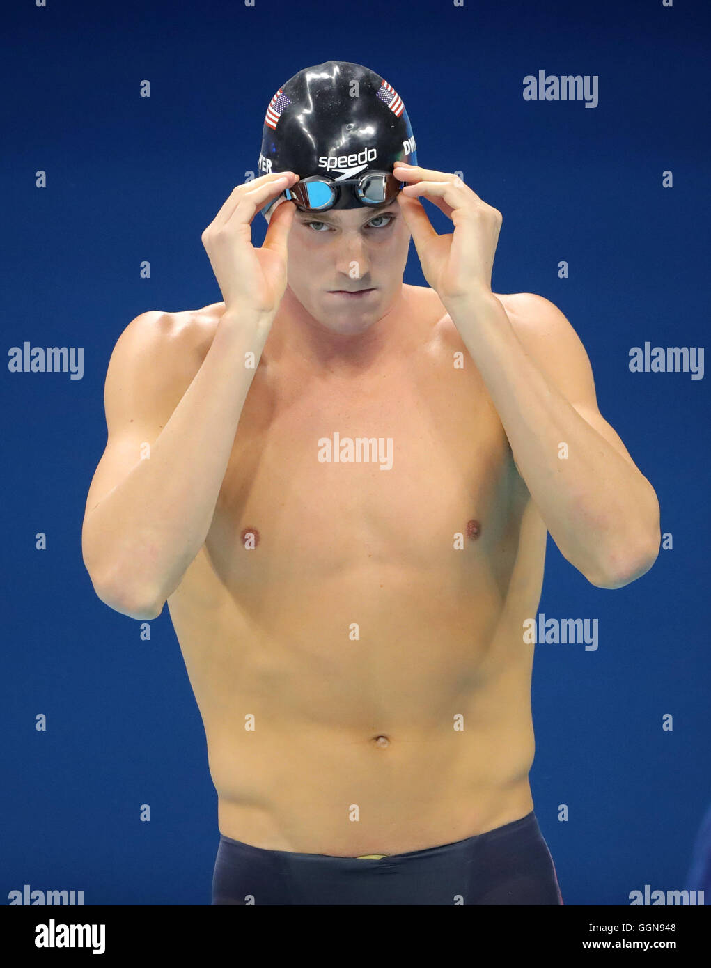 Rio de Janeiro, Brésil. 6e août 2016. Conor Dwyer de USA en action au cours de la Men's 400m nage libre lors de l'événements de la natation aux Jeux Olympiques de 2016 à Rio le stade olympique de natation, à Rio de Janeiro, Brésil, 6 août 2016. Photo : Michael Kappeler/dpa/Alamy Live News Banque D'Images