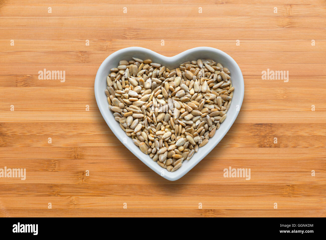Bols en forme de cœur de la santé cardiaque seeds Banque D'Images