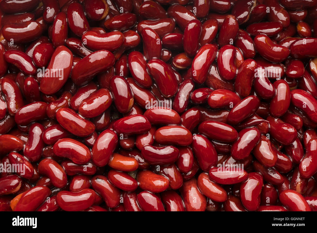 Tas de haricots rouges Banque D'Images